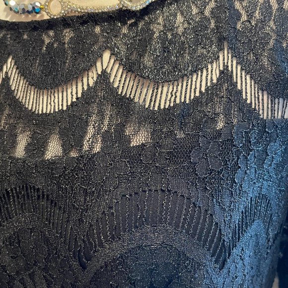 Rabbit Rabbit Rabbit EUC 22W Black Lace Dress - Picture 6 of 14